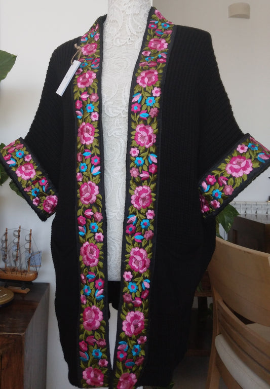 woman Jacket with added embroidery