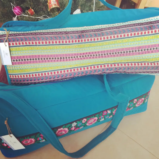 Argela and picnic bag